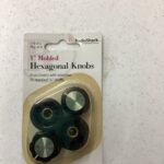 1″ Molded Hexagonal Knobs 4pk 274-416