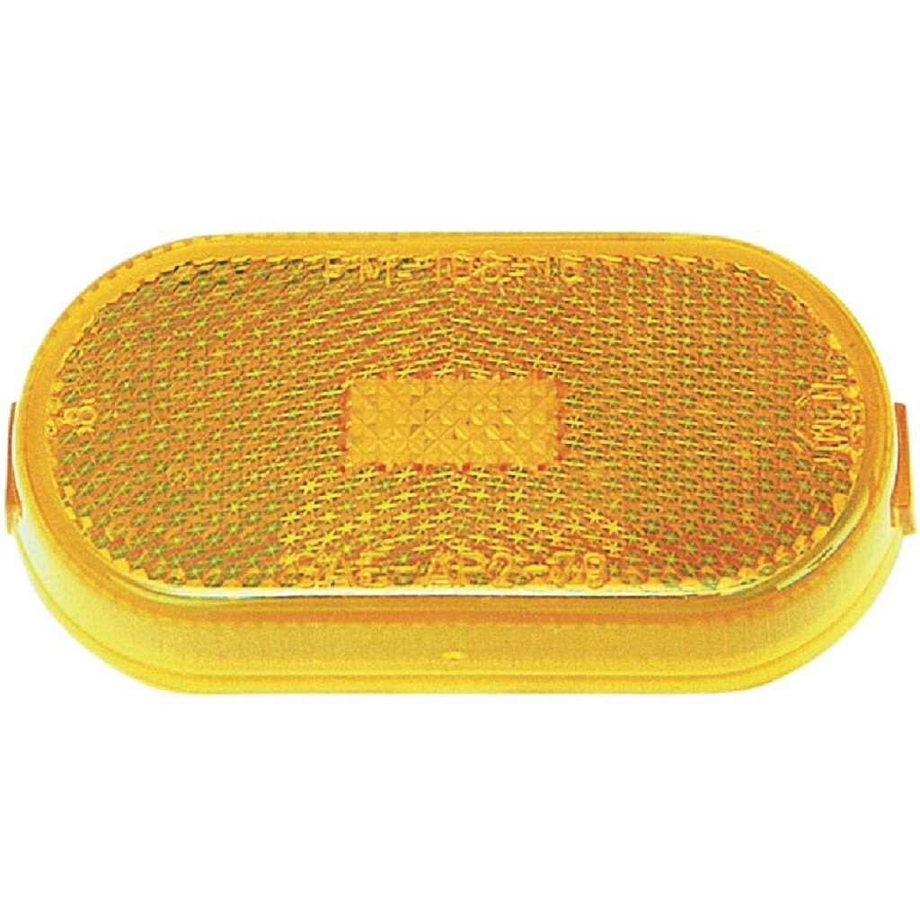 Peterson Amber Oblong Side Marker Light w/Reflex V128A