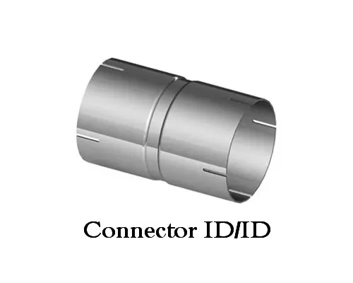 Connector for exhaust pipes